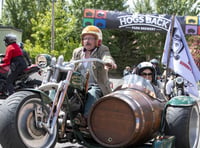 Enjoy the ride! Dapper dressers hit the road in fundraising drive