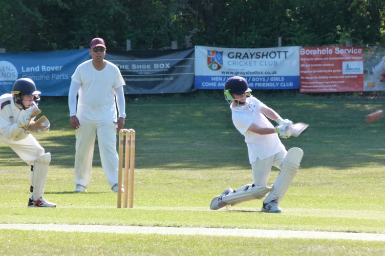 Waverley batter Finley Upward hits out