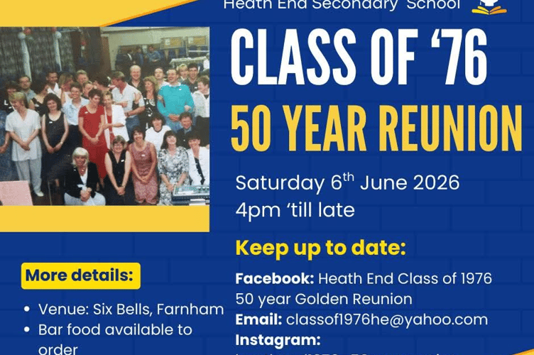 Heath End School 1976 Reunion