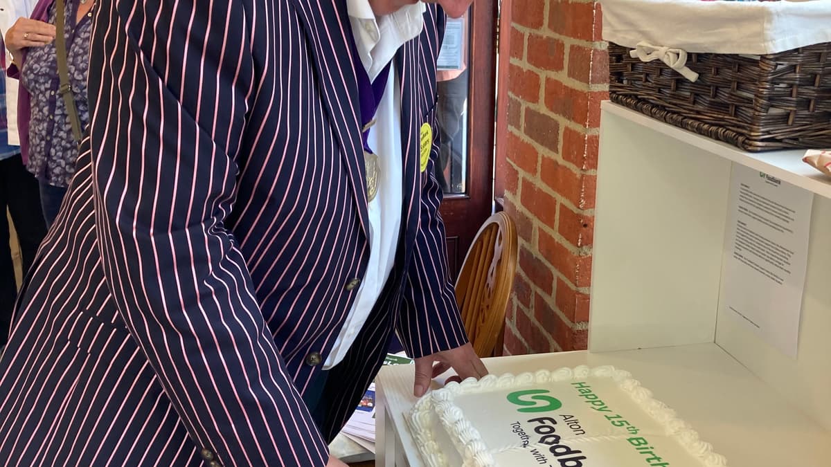 Teen chef cooks at Alton Foodbank's 15th birthday open day
