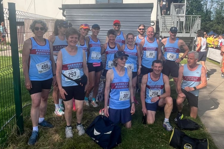 Keeping in the shade before the Alresford 10k