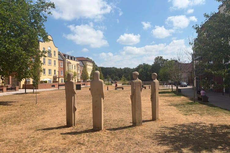 The Brightwells development in central Farnham in July 2026.