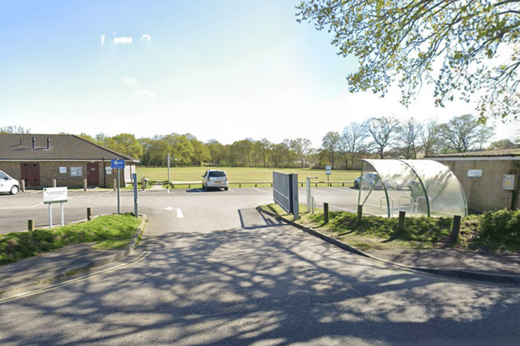 BH Mill Chase Recreation ground entrance Bordon