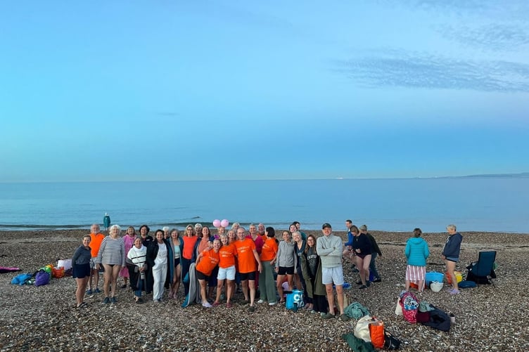 Sunrise swim, Hayling Island, 4.30am, June 21st 2026.