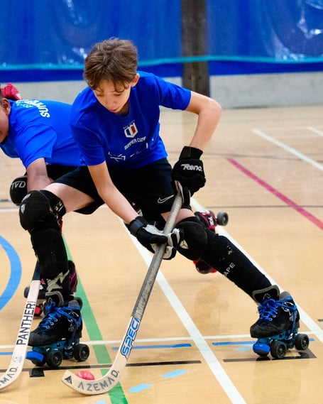 Under-15 player Marley Morgan in action at a summer camp