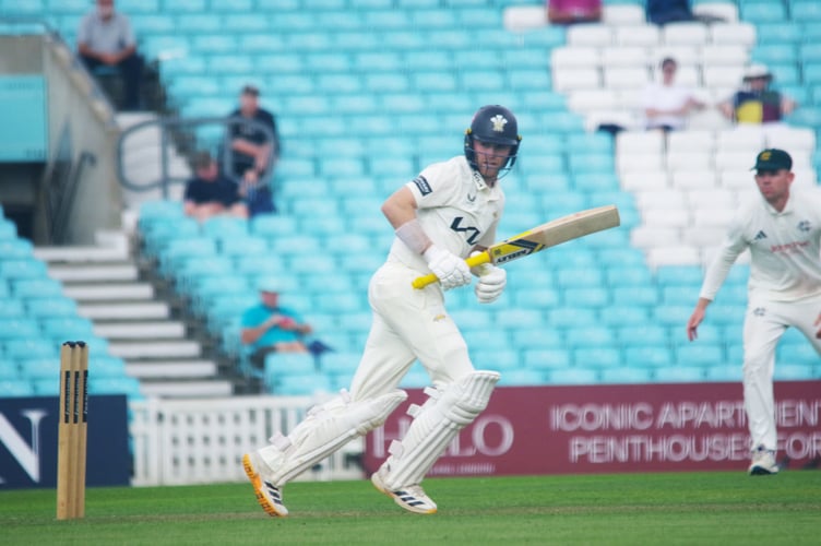 Surrey's Josh Blake batting against Nottinghamshire, September 6th 2026.