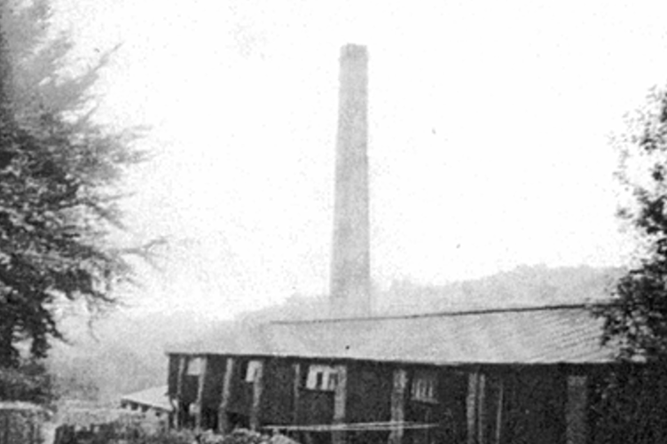The chimney that once towered over Haslemere.