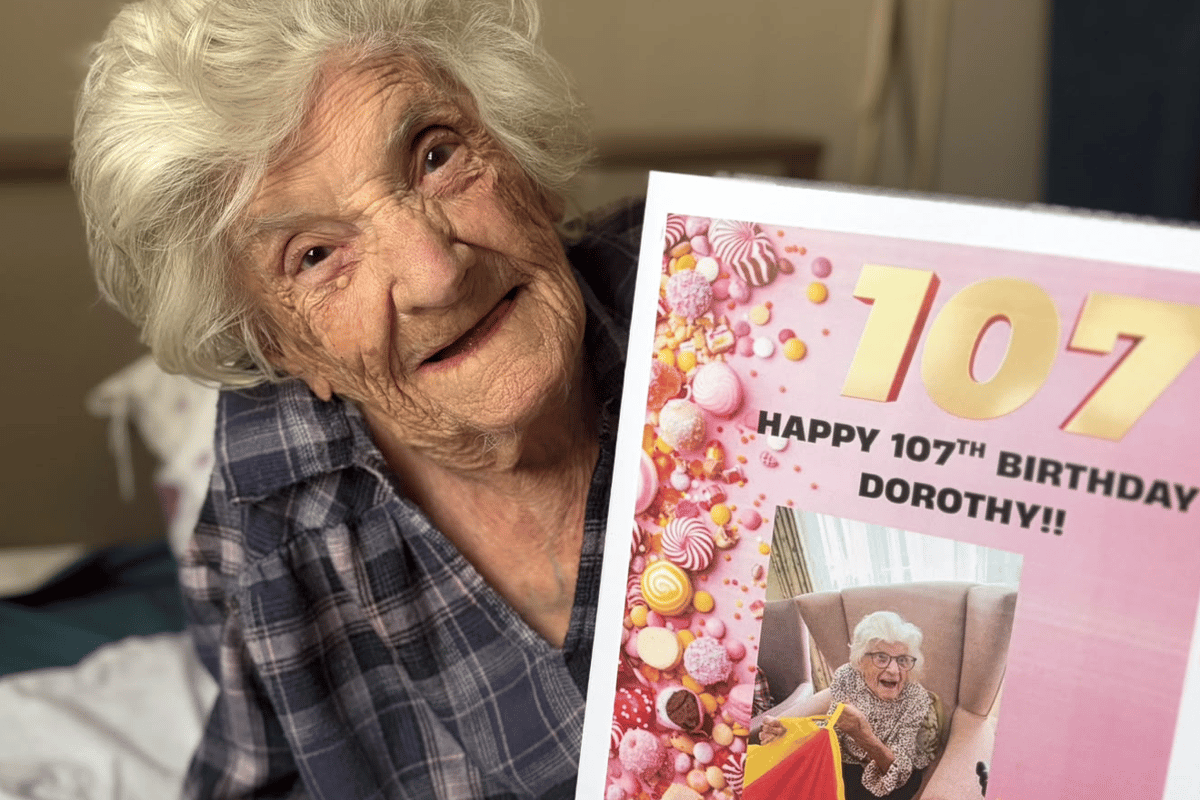 Care home resident, 107, credits bacon and eggs for long life