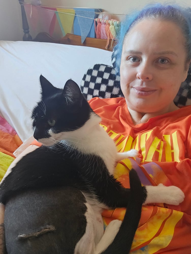 Vicky Kuhn and her cat Mollie, October 18th 2026.