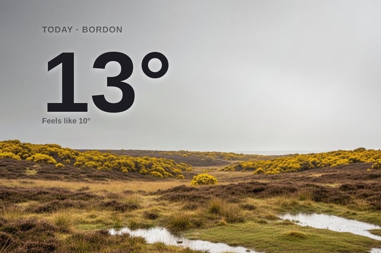 Bordon weather: cloudy Sunday with little chance of rain and a high of 13°C