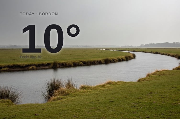 Bordon weather: wet Wednesday with heavy rain and a high of 10°C