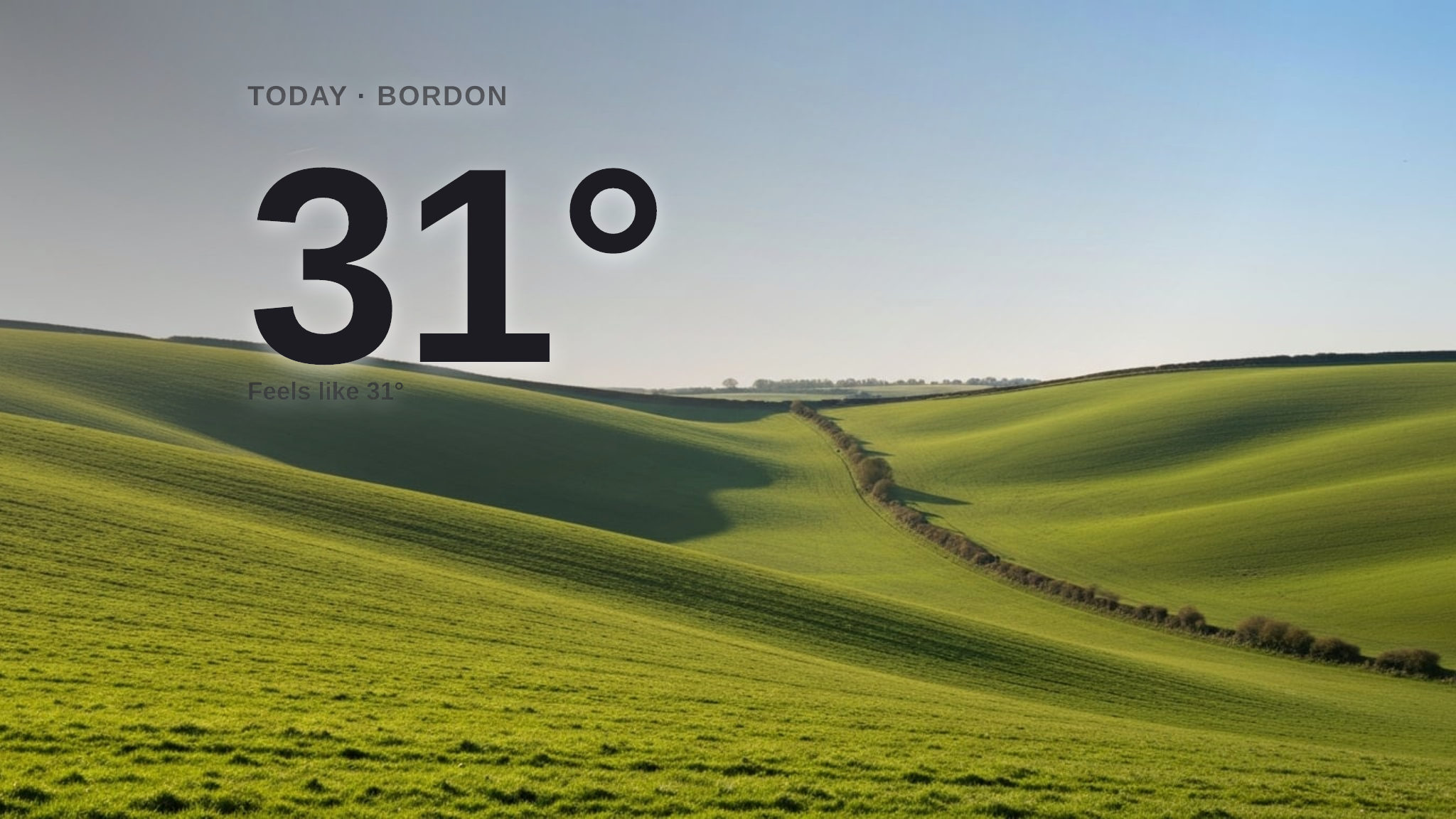 Sunny skies for Bordon today - here's what to expect