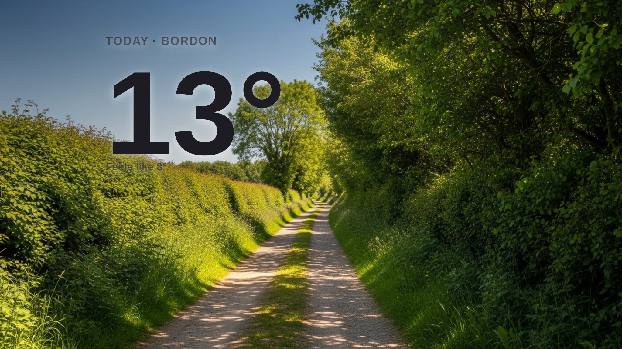 Sunshine and warmth for Bordon today - here's what to expect