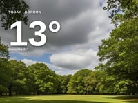 Bordon: partly cloudy day, high of 14°C