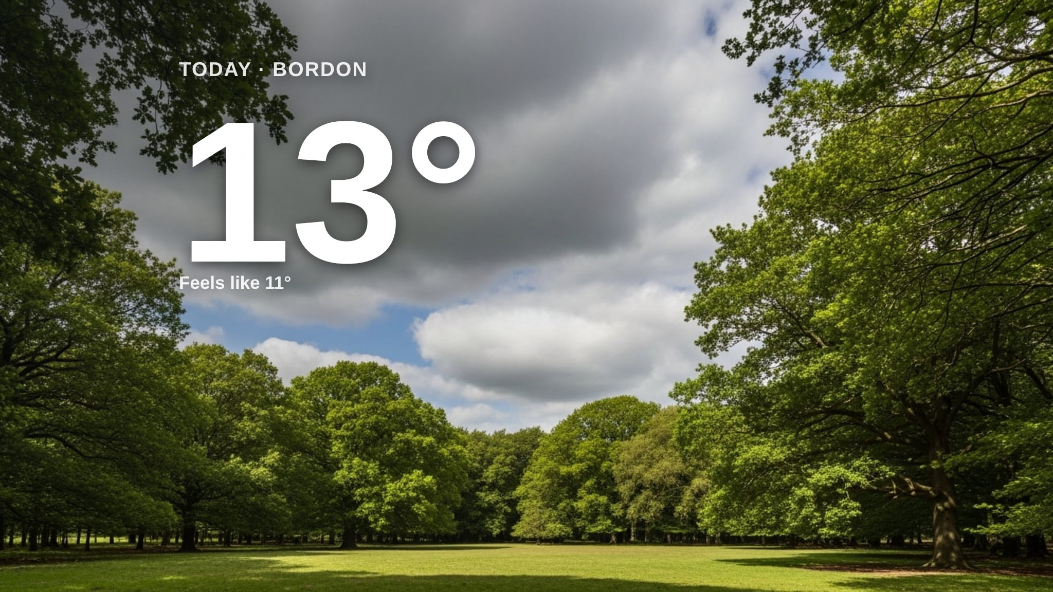 Rain on the way for Bordon today - here's your Monday forecast